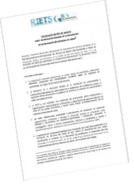 Fac-simile da declaração